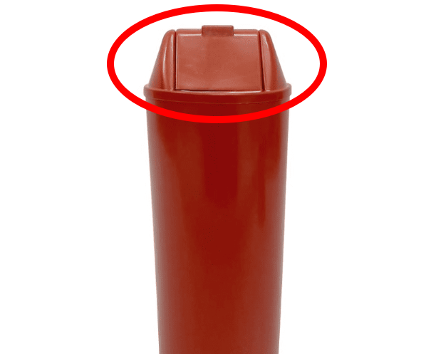 Tampa Vai/vem Vermelho Lix 50LT