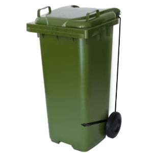 Conteiner C120pvd 120L C/roda C/pedal Vd