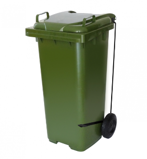 Conteiner C120pvd 120L C/roda C/pedal Vd