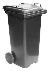 Conteiner C120pr 120LT C/roda S/pedal Pt