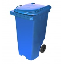 Conteiner C240az 240L C/roda S/pedal Az