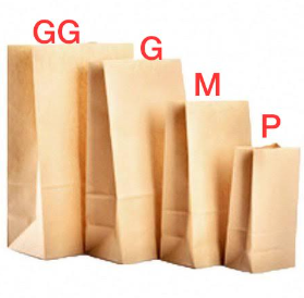 Saco Sos G Pardo 24X15,5X31CM 50 UN