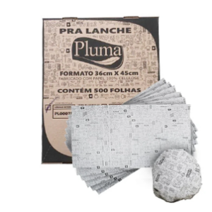 Papel P Lanche C/pel 25GM 36X45 500UN Pl00078