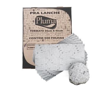 Papel P Lanche C/pel 25GM 36X45 500UN Pl00078
