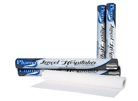 Lencol Hosp 70CM*50MT 1RL Pluma