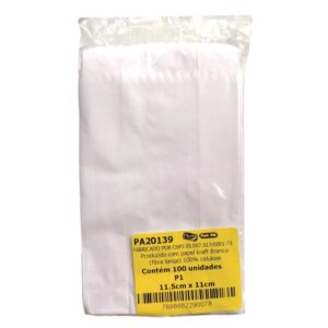 Saco Kraft Branco P1 11,5*11CM 500UN