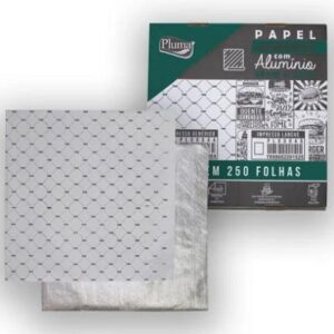 Papel Lamin C/alum Liso 38X38 250UN