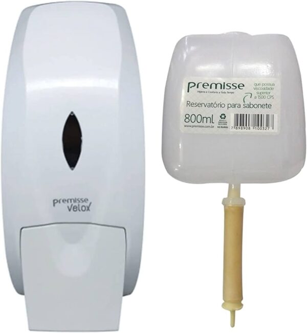Saboneteira C/reserv Velox Branco Premis
