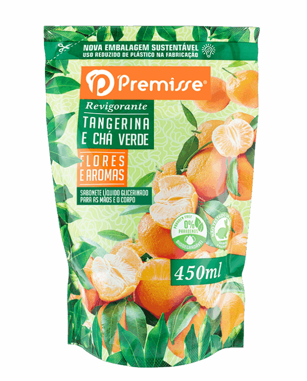 Sabonete Tangerina Cha Verde Refil 800ml