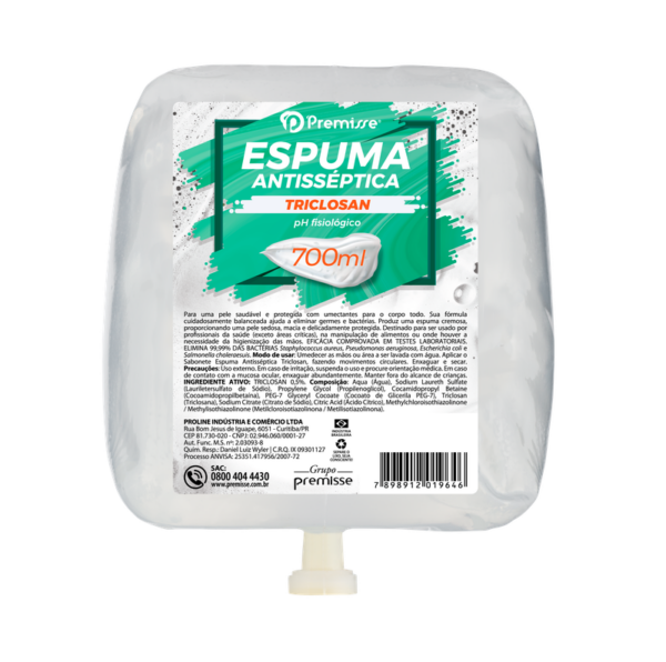 Sabonete Espuma Antisseptica 700ml