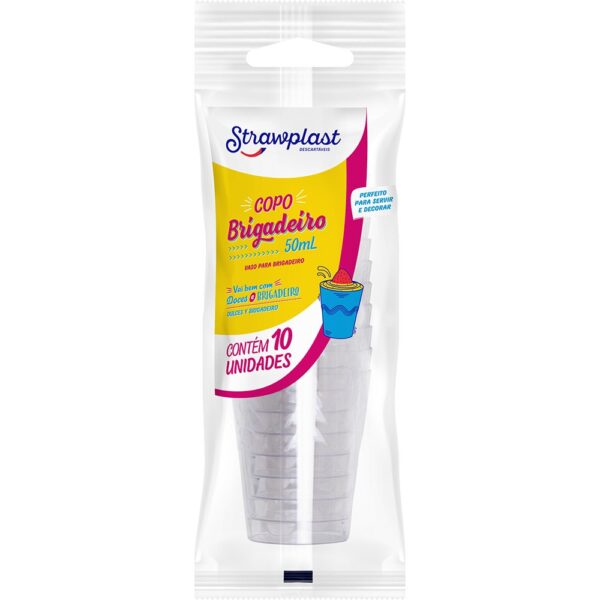 Copo Brigadeiro 50ml Cristal10un Cps-050