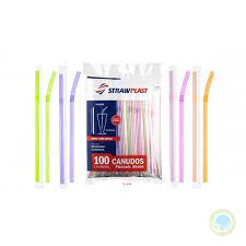 Canudo Sache Neon Flex 6MM 100UN Cs-312