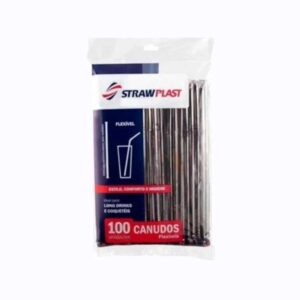 Canudo Sache Pt Flex 6MM 100UN Cs-313