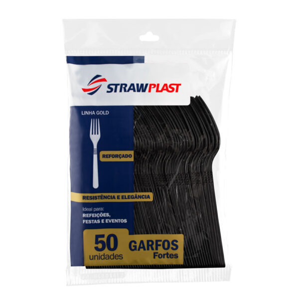 Garfo Forte Preto Pct 50UN Gsp-543