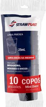 Copo Mini Doce 25ml Pr Pct 10UN Cpp-025