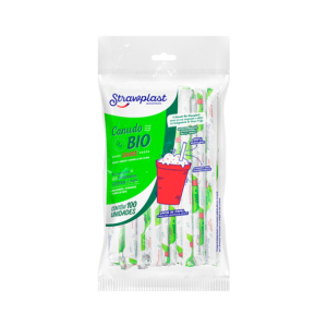 Canudo Bio Shake Sache8mm Pct100un Cb872