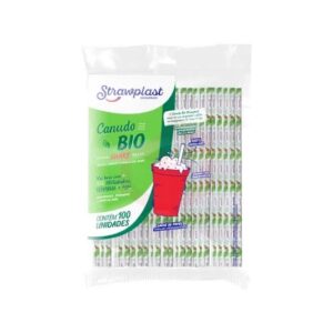 Canudo Bio Flex Shake 8MM Pct100un Cb896