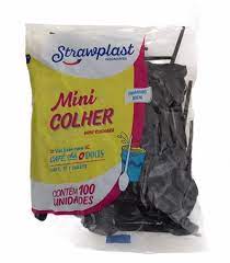 Mini Colher Preta Pct 100UN Csp-699