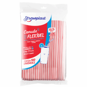 Canudo Sache Flex Diam 6MM 500UN Cs-305