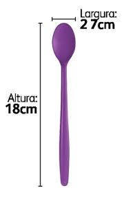 Colher Longa Roxa Pct 50UN