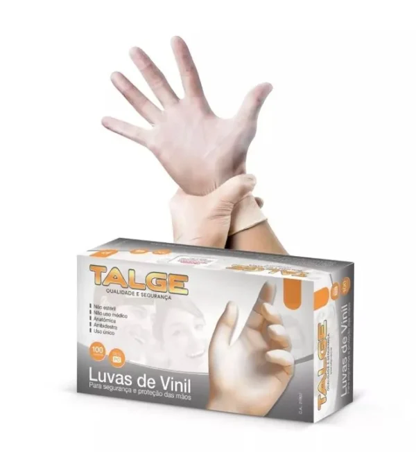 Luva Vinil G Talge C/talco