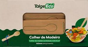 Colher Madeira 16CM Embalado C/ 50 UN