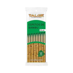 Espeto Bambu 25CM 50UN