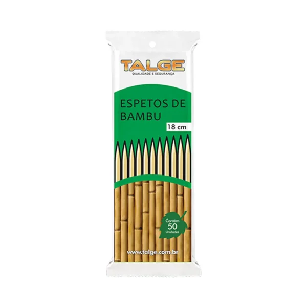 Espeto Bambu 25CM 50UN