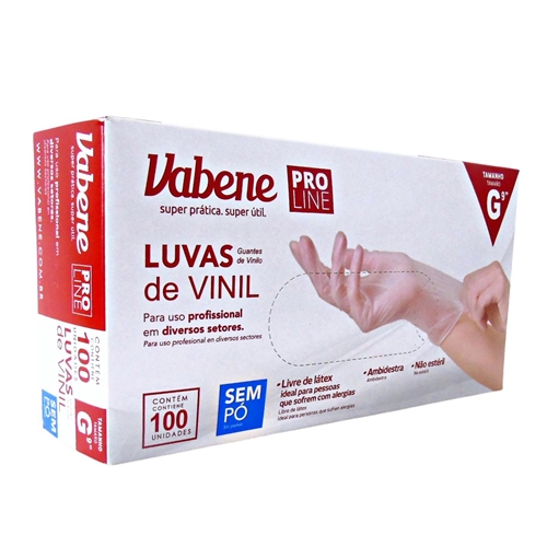 Luva Vinil G Vabene S/po