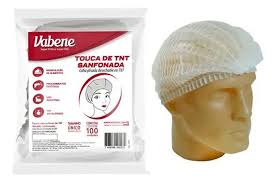 Touca TNT Branca C/ 100UN Vabene