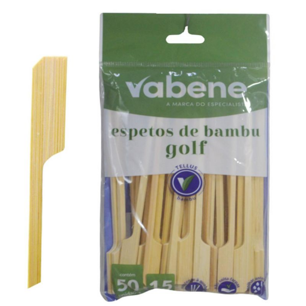 Espeto Bambu Stick 15CM 50UN Vabene