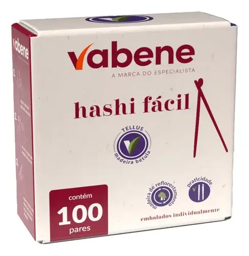 Hashi Facil Madeira 15CM 100PARES Vabene