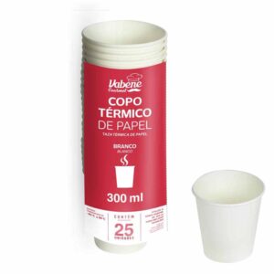 Copo Termico Papel 300ml 25UN Juna