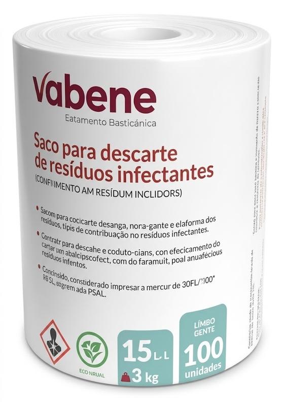 Saco Lixo Infect Bco 15L 39*58 100UN
