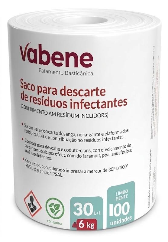 Saco Lixo Infect Bco 30L 59*62 100UN
