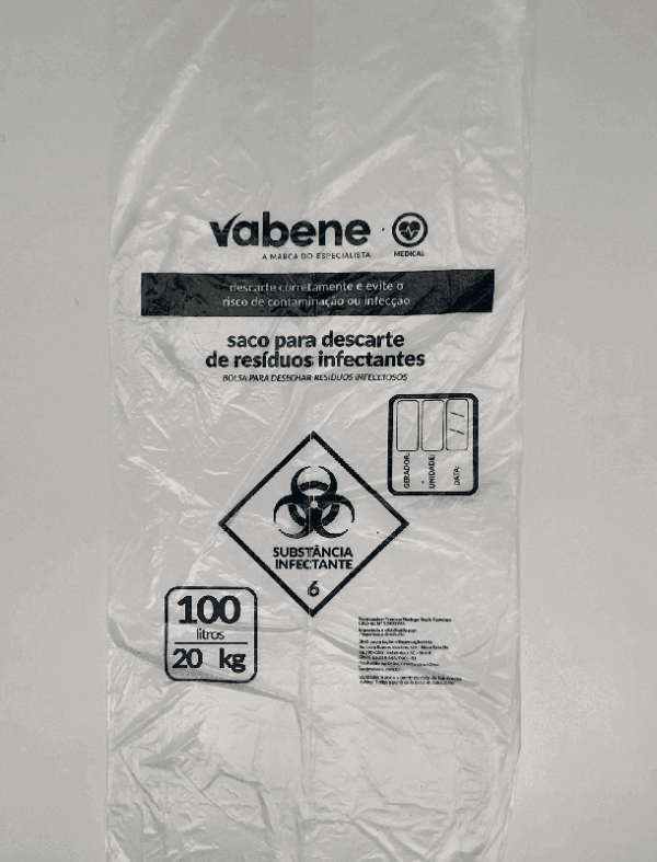 Saco Lixo Infect Bco 100L 75*105 100UN