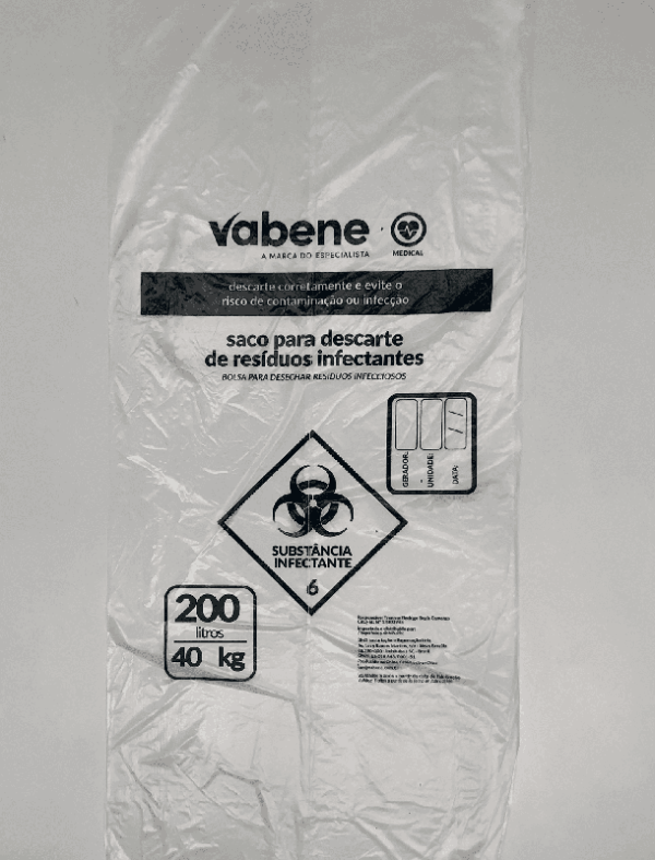 Saco Lixo Infect Bco 200L 90*115 100UN