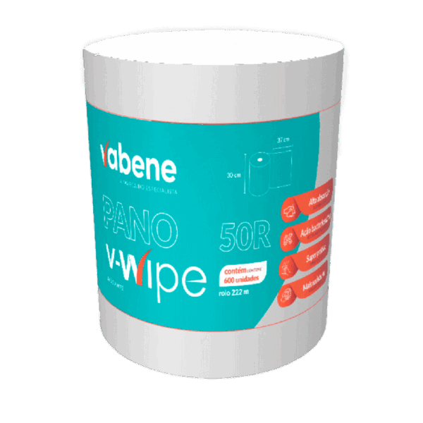 V-wipe 50R 30*37CM Branco 600UND Vabene