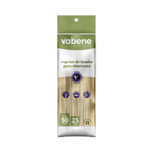 Espeto Bambu 25CM 50UN Vabene