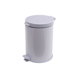 Lixeira C/pedal Bca C/recip Plast 10,5LT