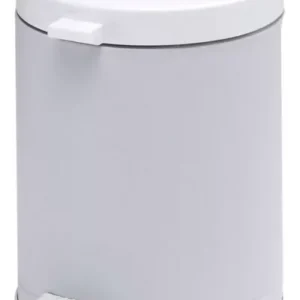 Lixeira C/pedal Bca C/recip Plast 15LT