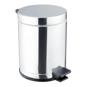Lixeira C/pedal Inox C/recip 4,5LT