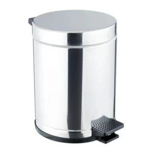 Lixeira C/pedal Inox C/recip Plast 10,5L