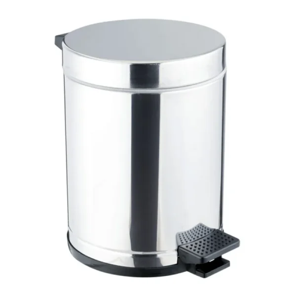 Lixeira C/pedal Inox C/recip Plast 10,5L